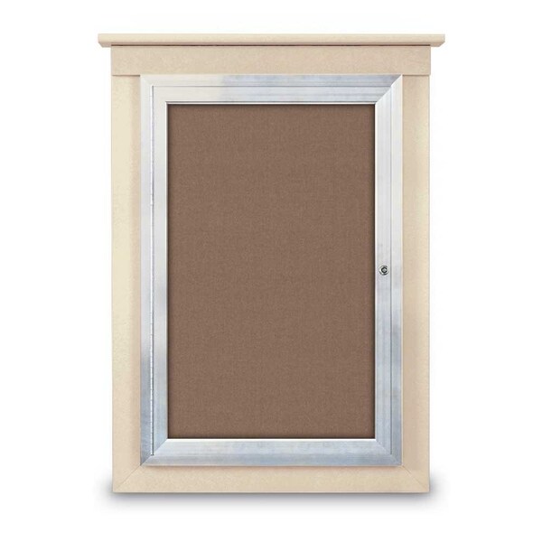 Single Door Enclosed Letterboard, 60"x42